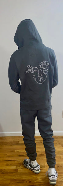 She Rose Slate Hoodie