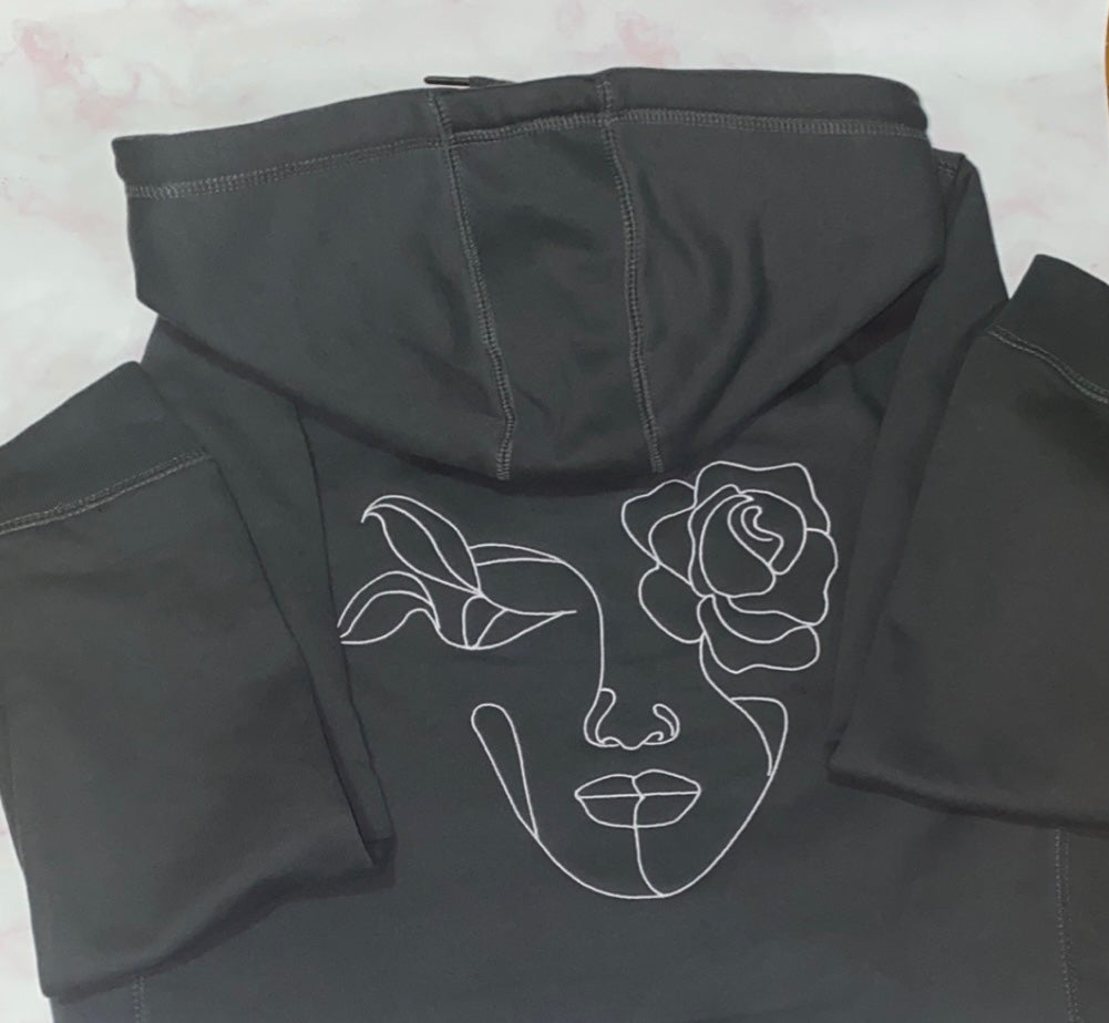 She Rose Slate Hoodie