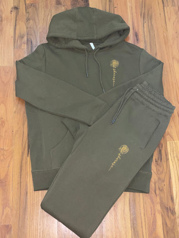 Classic Olive Green Sweatsuit